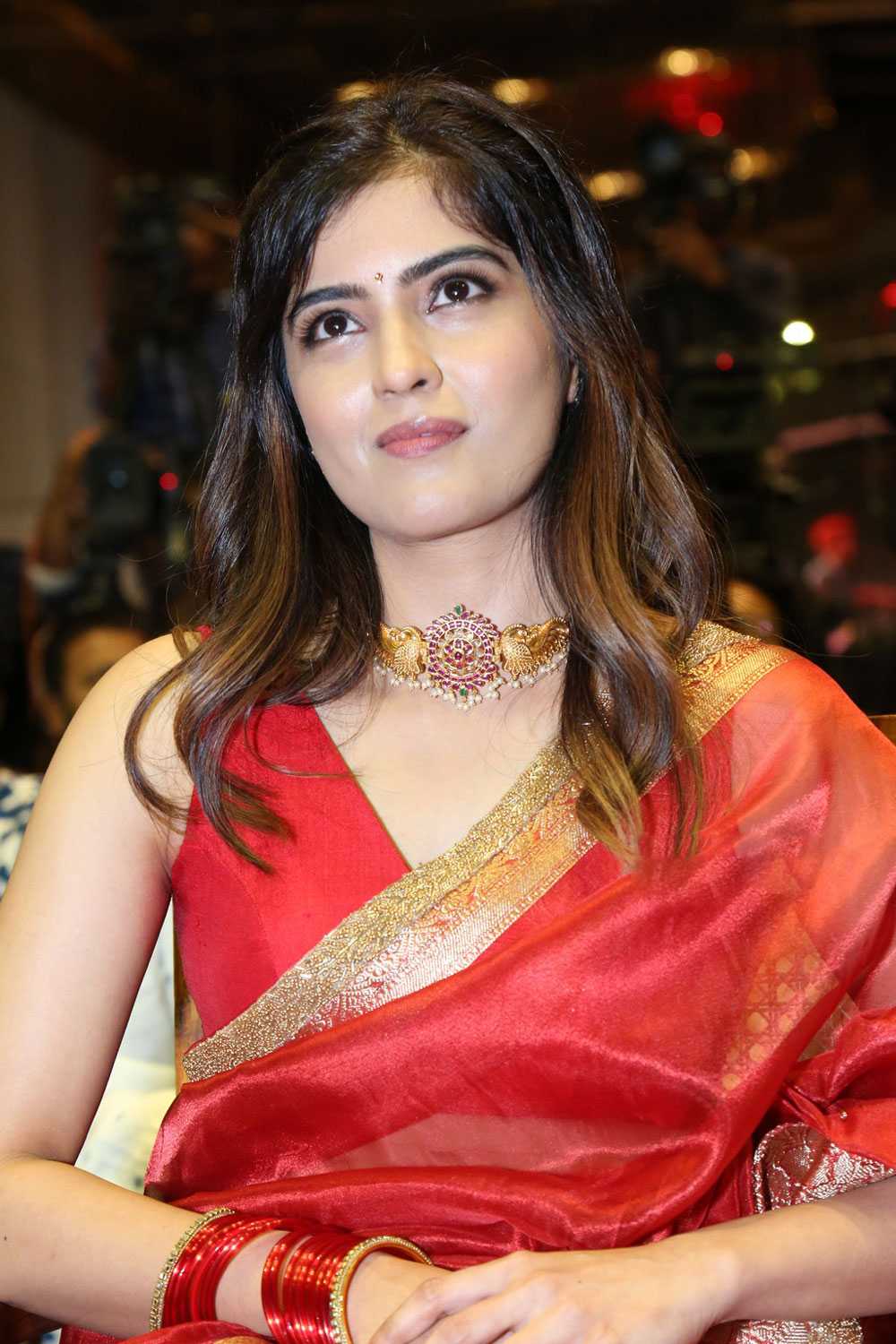 Amritha Aiyer hot saree Photos from Bachhala Malli Pre release event