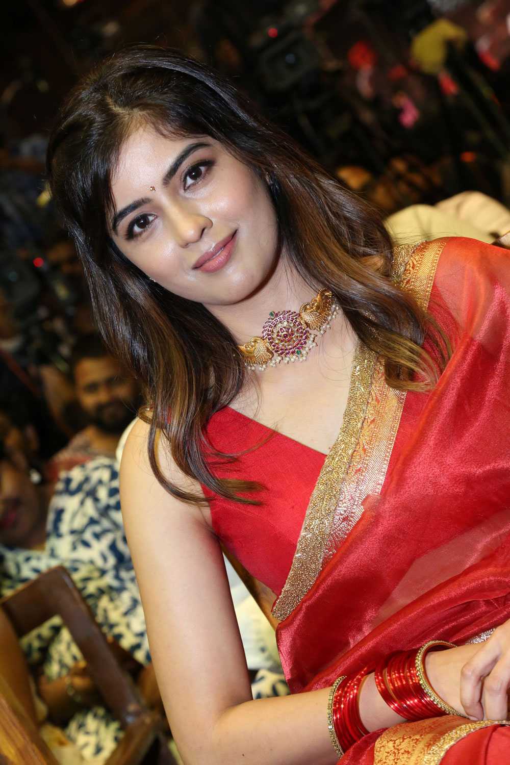 Amritha Aiyer hot saree Photos from Bachhala Malli Pre release event