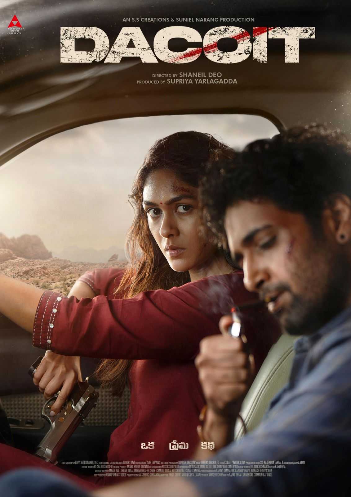 Mrunal Thakur First Look From Adivi Sesh's Dacoit Movie