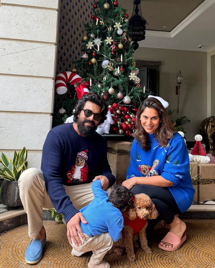 Ram Charan Christmas celebration Images