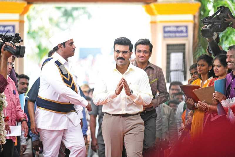 Ram Charan Game Changer Movie Working Stills 