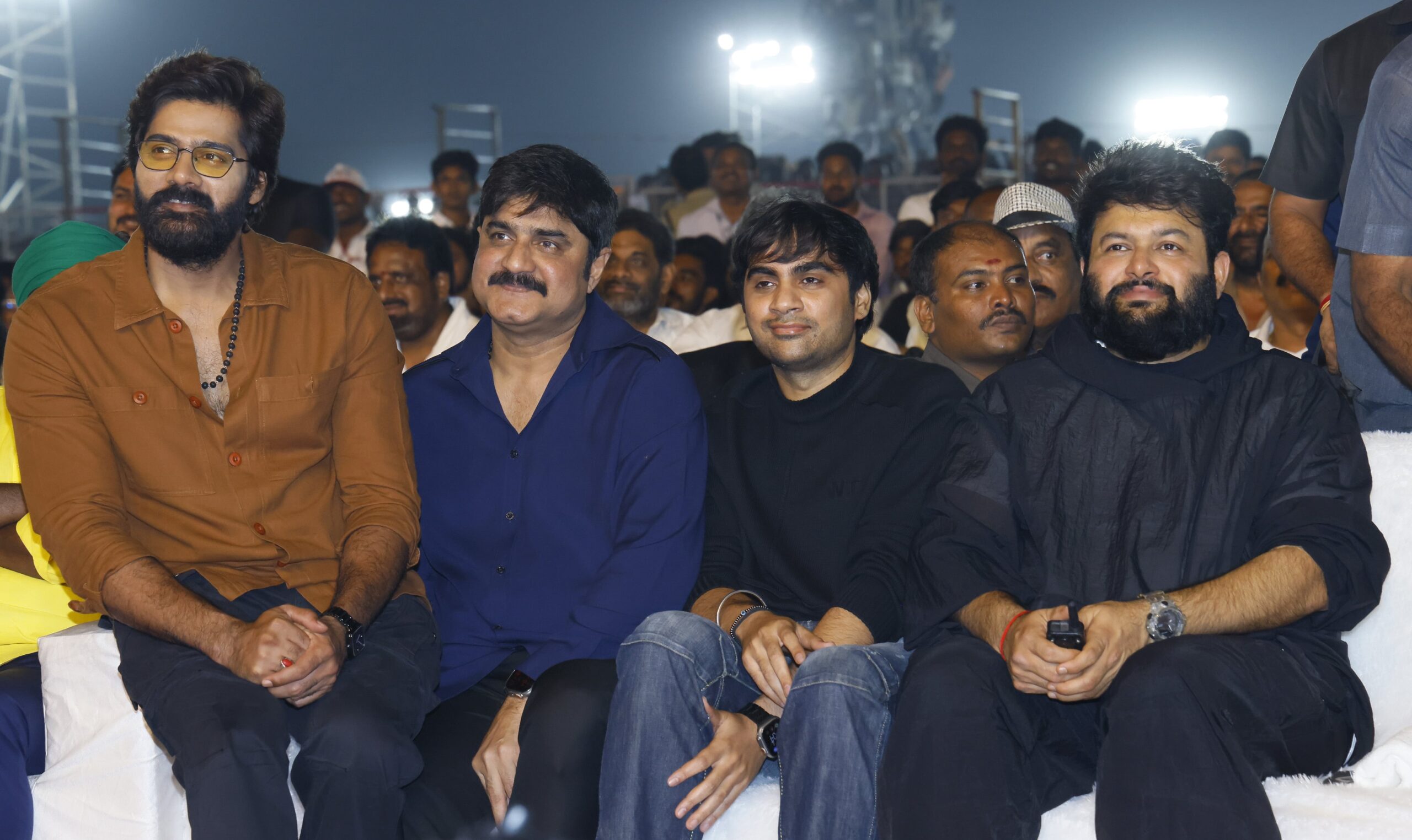 Pawan Kalyan and Ram Charan HD Photos From Game Changer Pre Release Event 