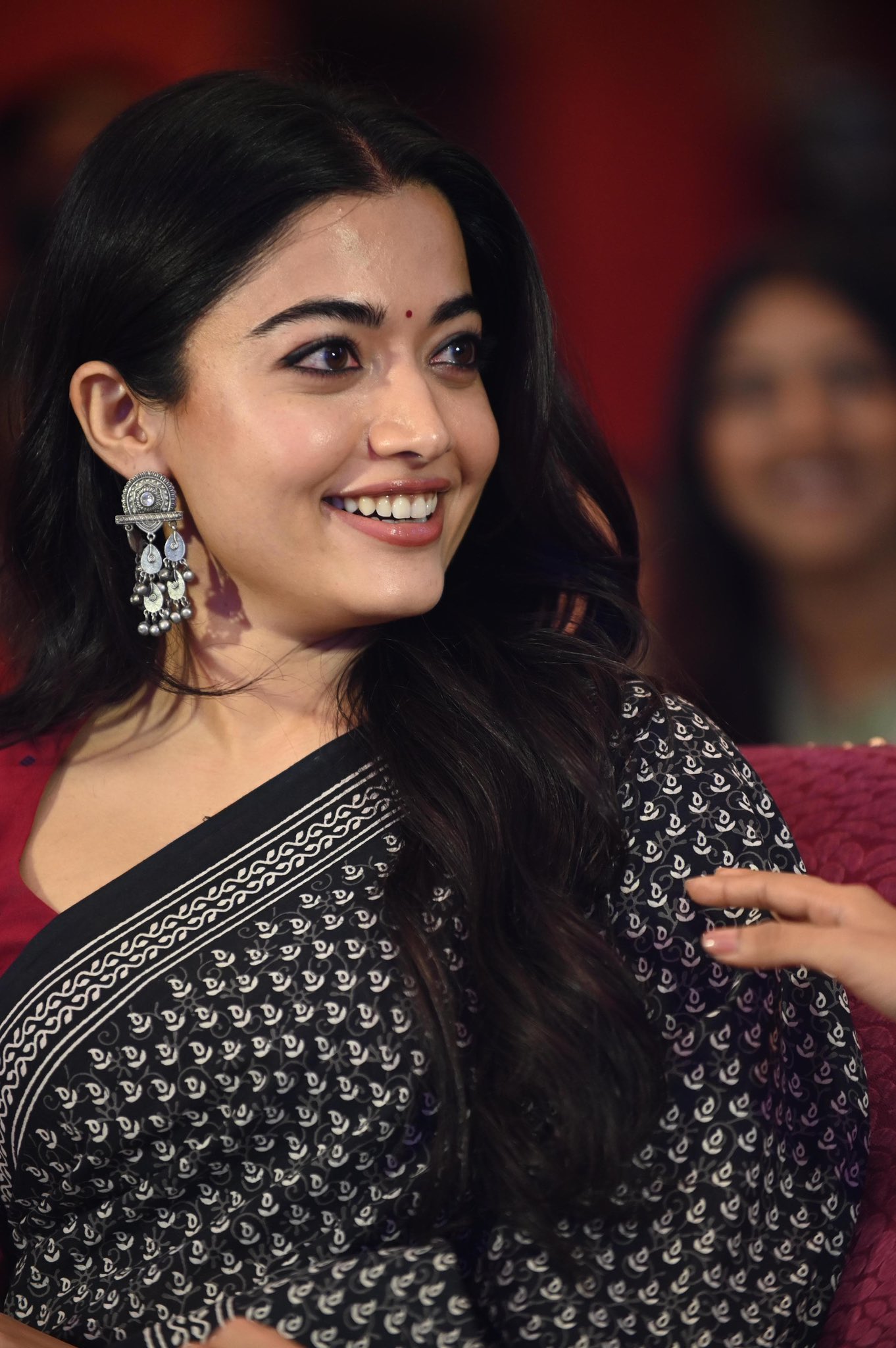 Rashmika Mandanna’s latest saree pics and recent photos from the EPIC Trailer Launch