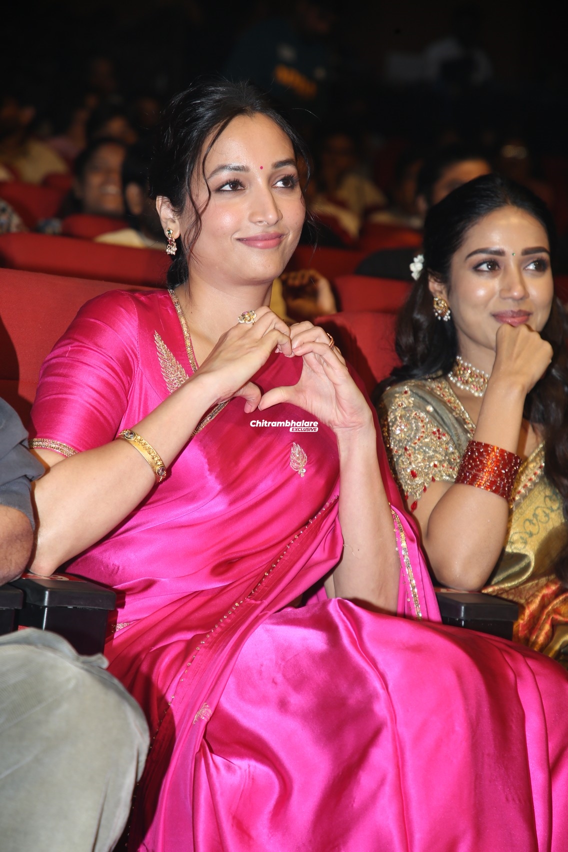 Actress Srinidhi Shetty Hot Saree Stills From AK 47 Pre Release Event