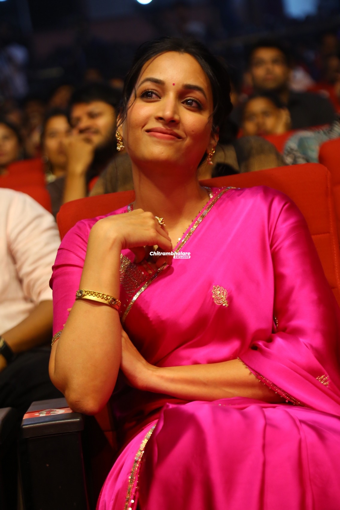 Actress Srinidhi Shetty Hot Saree Stills From AK 47 Pre Release Event