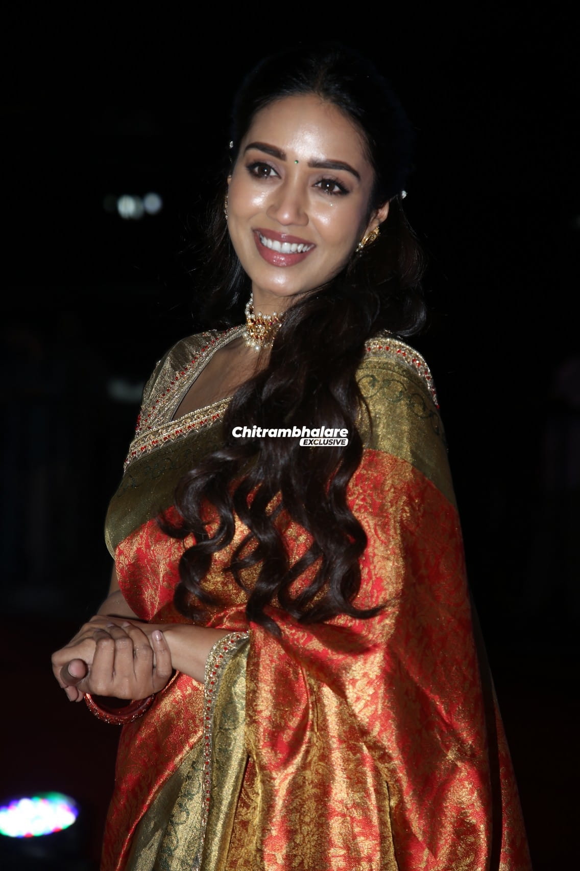 Nivedha Pethuraj Latest Hot Saree Stills From AK 47 Pre Release Event
