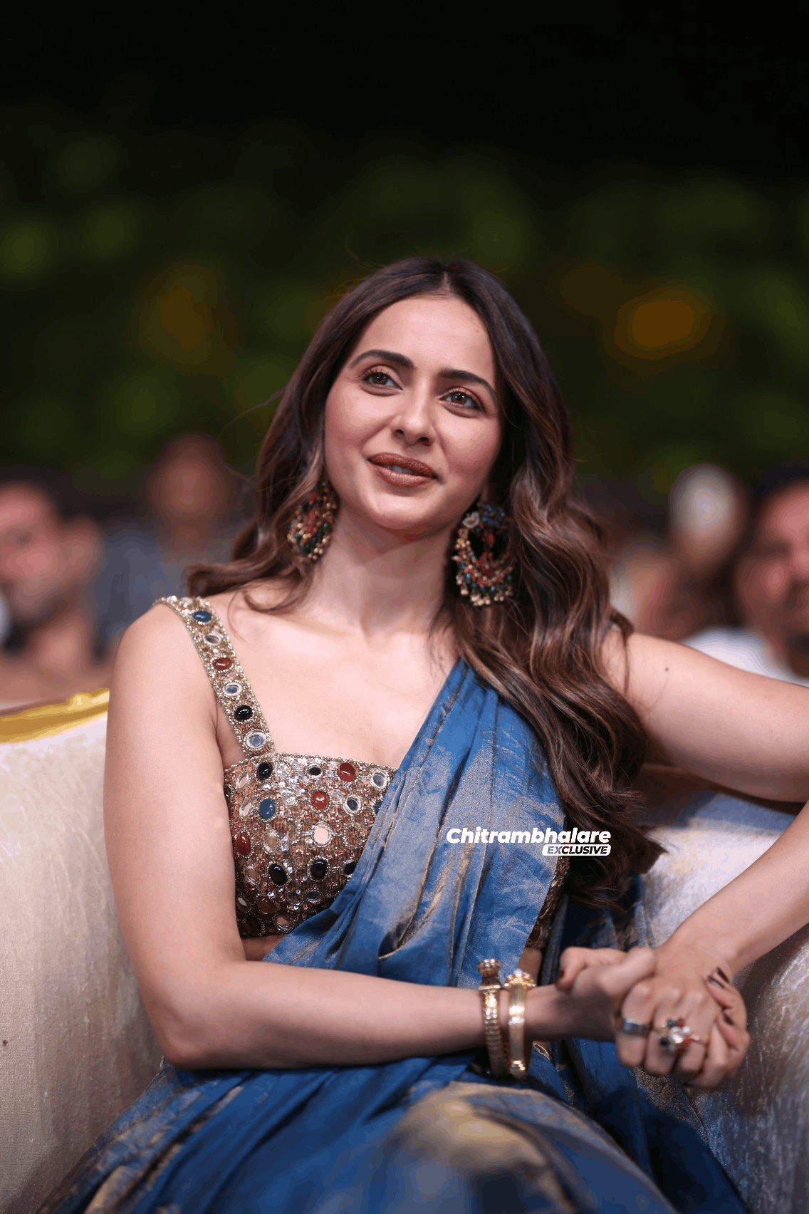 Rakul Preet Singh Hot Saree Images From Ramayana Telugu Event