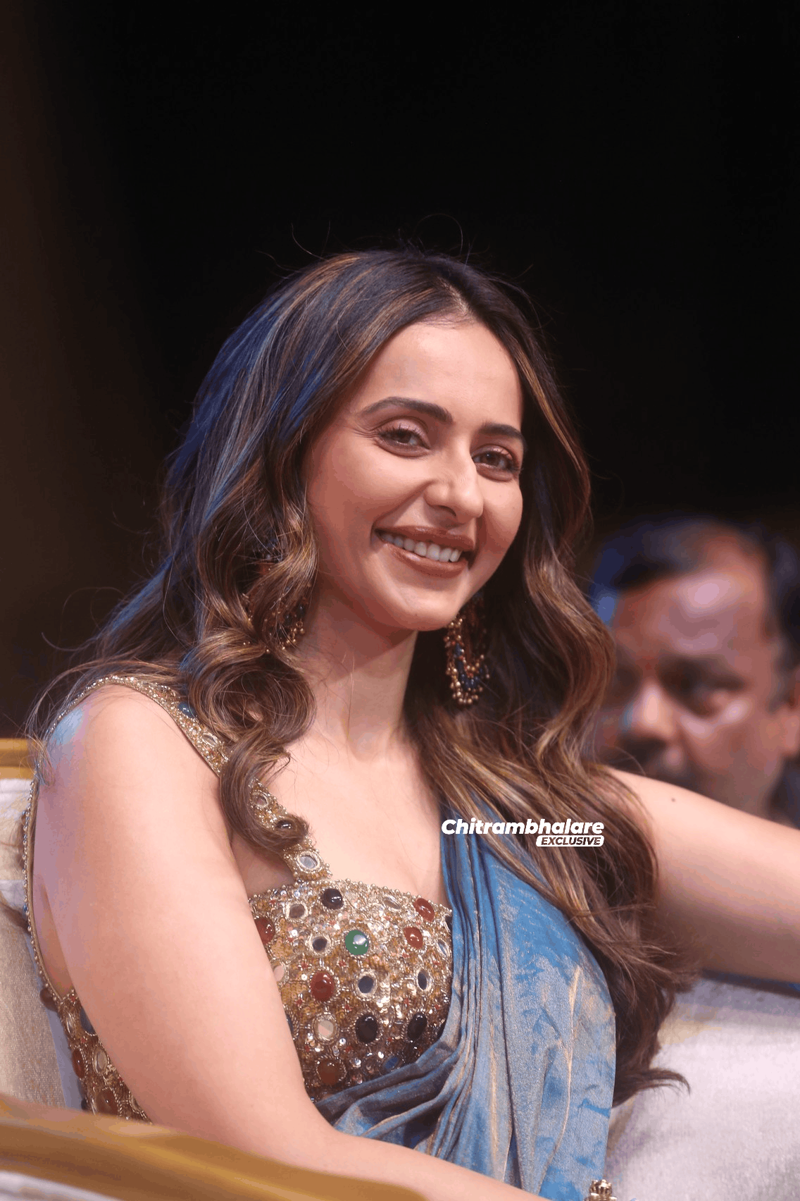 Rakul Preet Singh Hot Saree Images From Ramayana Telugu Event