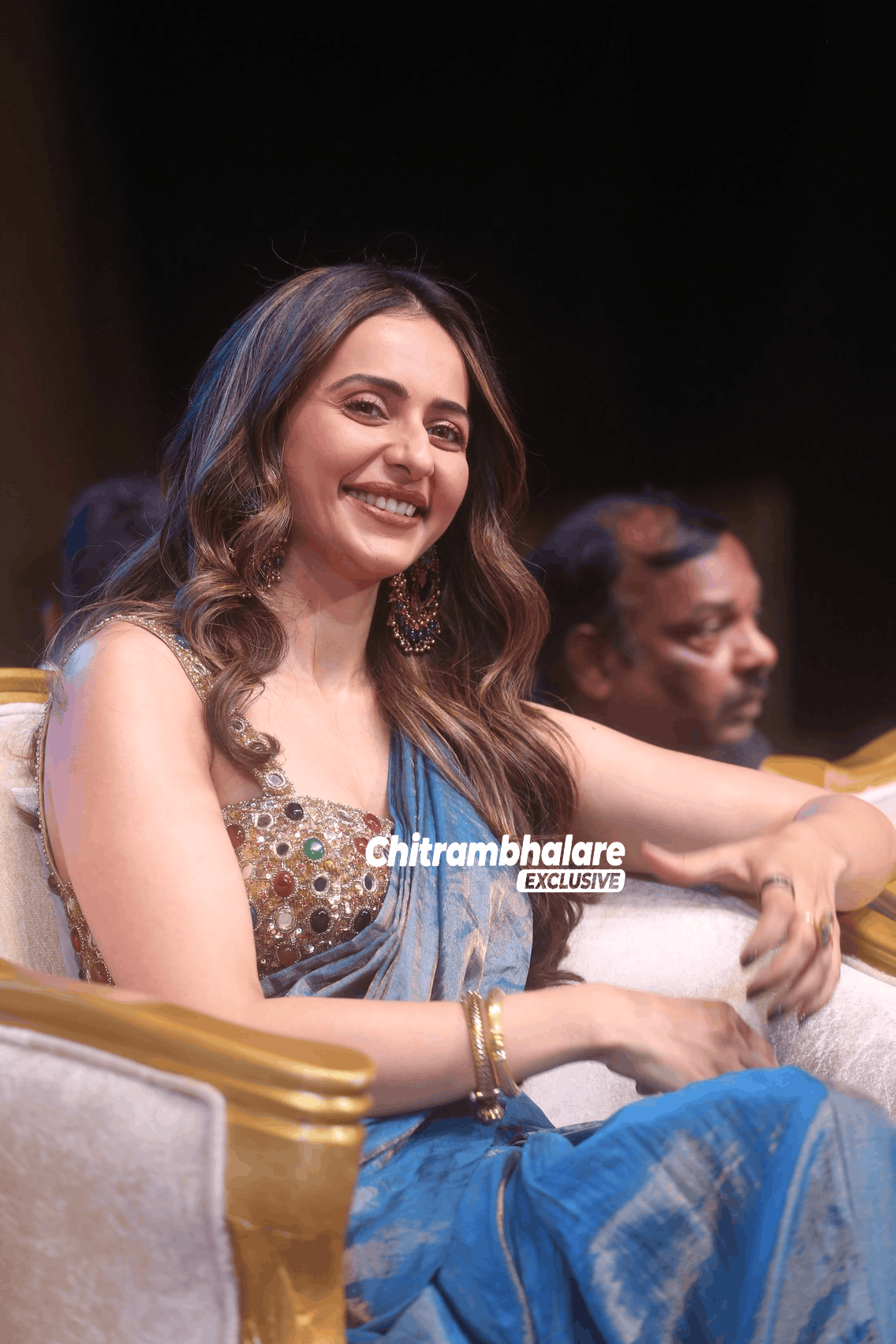 Rakul Preet Singh Hot Saree Images From Ramayana Telugu Event