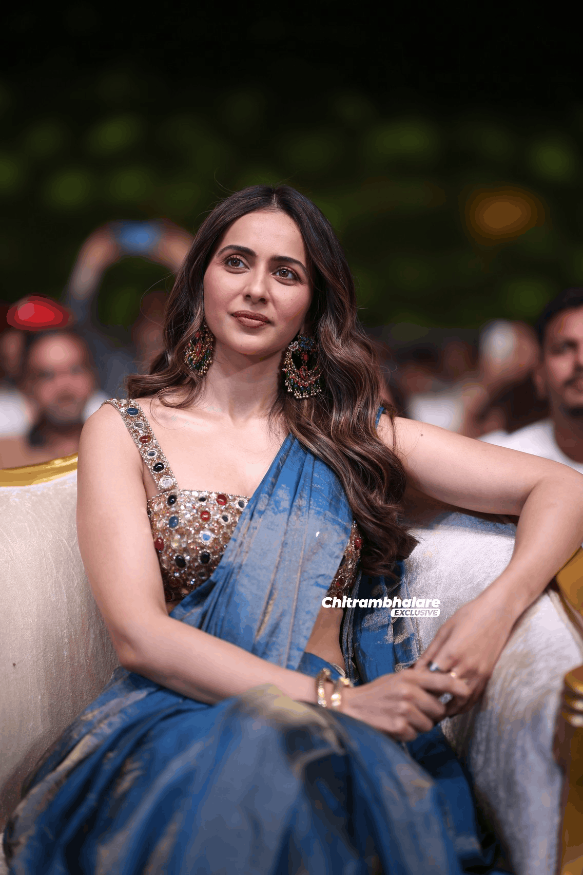 Rakul Preet Singh Hot Saree Images From Ramayana Telugu Event