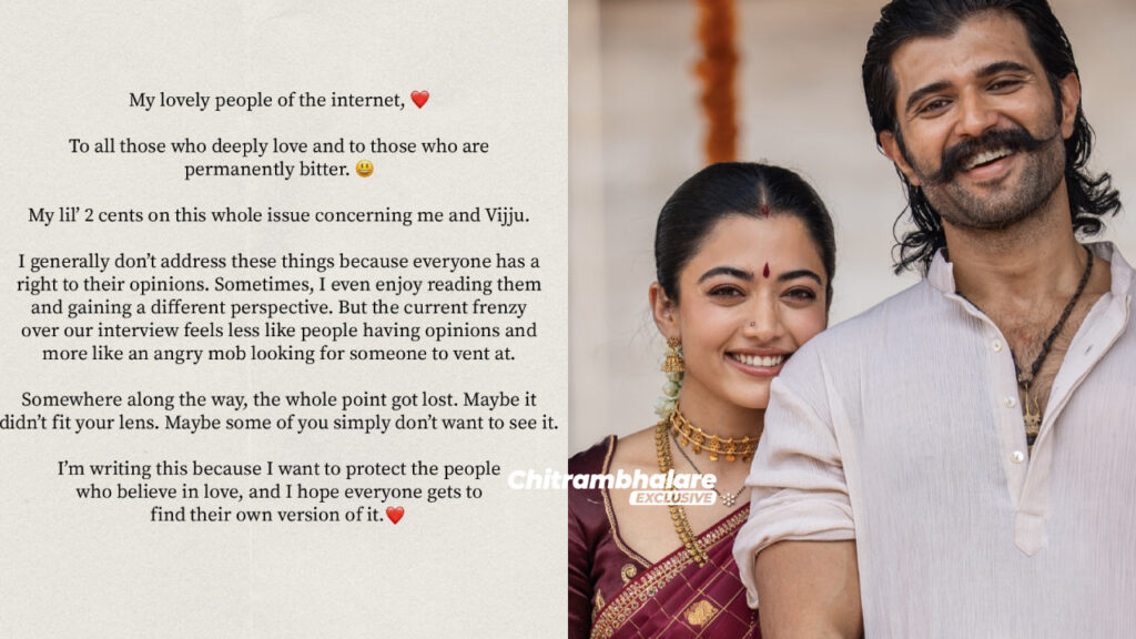 Rashmika Mandanna Responds to Vijay Deverakonda Divorce Rumours