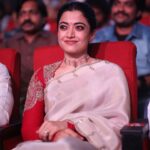 Rashmika Mandanna Saree Stills From Ranabaali Pre Release Event